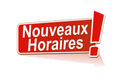 COVID-19 – Nouveaux horaires suite aux restrictions du gouvernement